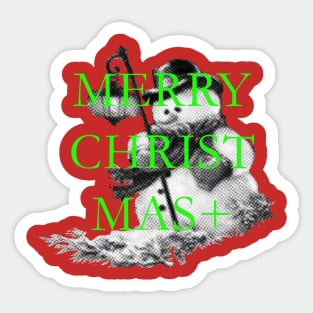 Snowman merry christmas Sticker